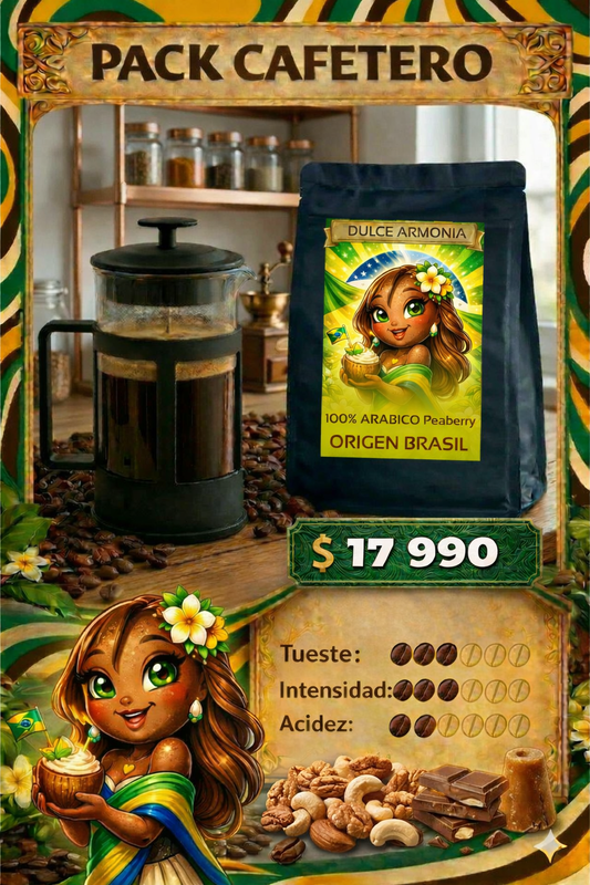 Pack Café + Cafetera: Dulce Armonía + Francesa
