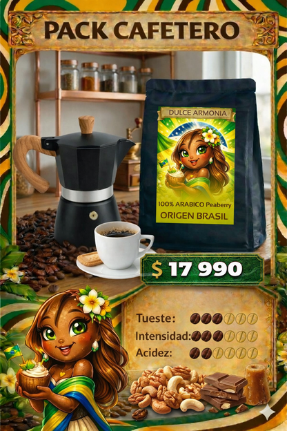Pack Café + Cafetera: Dulce Armonía + Italiana