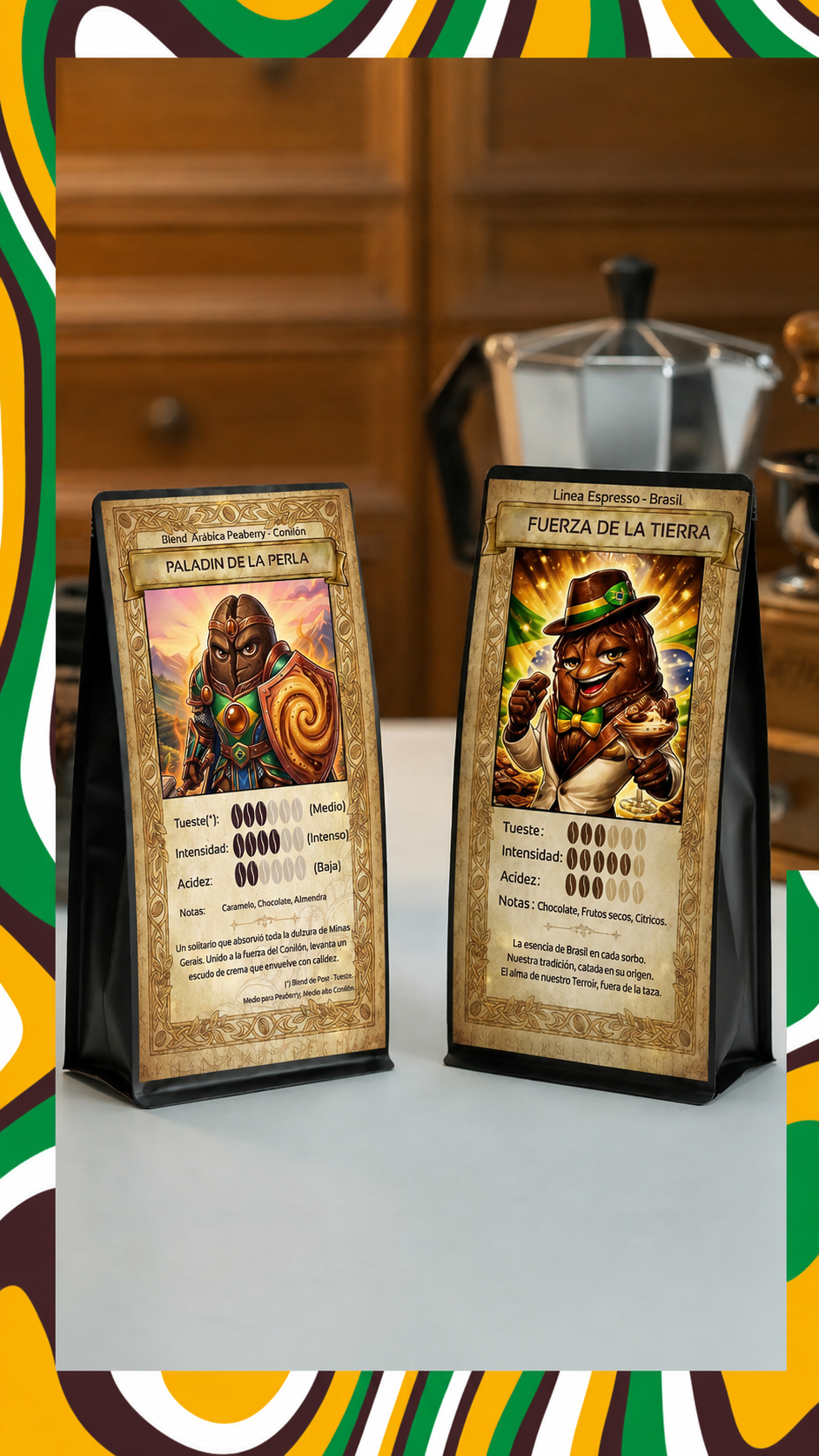 Pack degustación Dúo 250g: Paladín de la Perla + Fuerza de la Tierra
