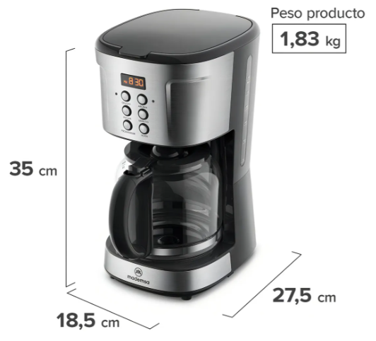 Cafetera a goteo Mademsa
