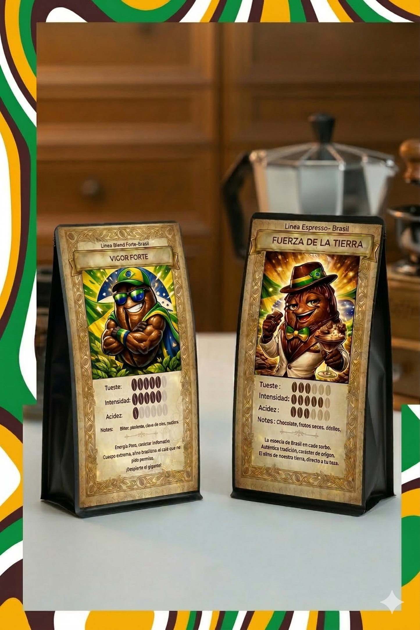 Pack Degustación Dúo : Vigor Forte Brasil - Fuerza de la Tierra Brasil.